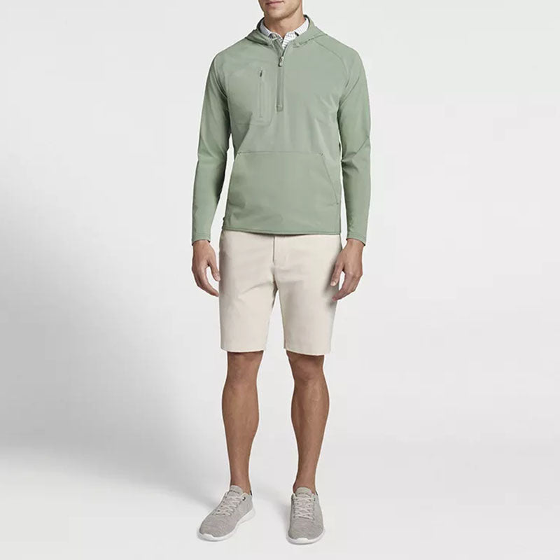 Custom Golf Hoodie Mint with Quarter Zip and Zippered Chest Pocket