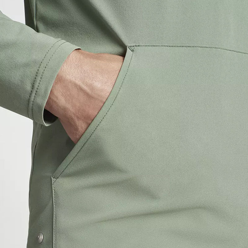 Custom Golf Hoodie Mint with Quarter Zip and Zippered Chest Pocket