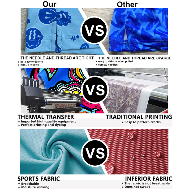 Quick-Dry Cactus Print Custom Golf Polo Shirt, 180gsm Jersey (OEM/ODM)