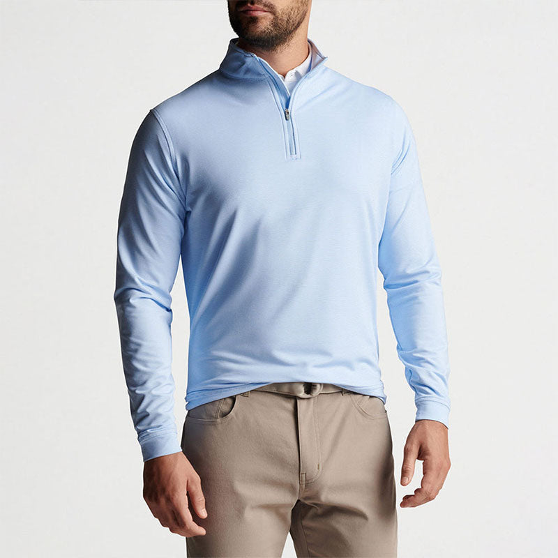 Custom Good Good Golf Polo Quarter-Zip Pullover in 320 GSM Knit