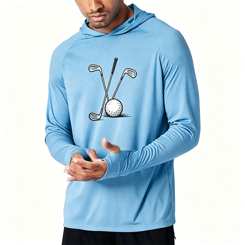 Custom 180 GSM Graphic Golf Hoodie with Thumbhole Sleeves