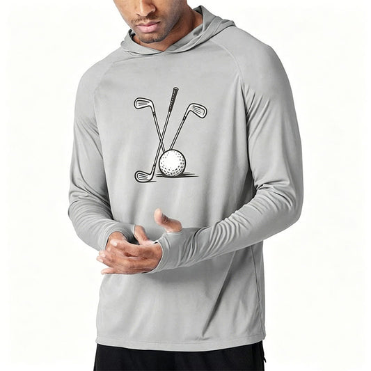 Custom 180 GSM Graphic Golf Hoodie with Thumbhole Sleeves