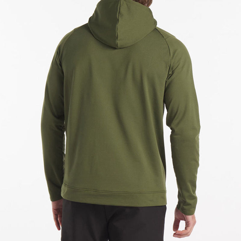 Custom 360 GSM Green Fleece Golf Hoodie with High-Neck Hood