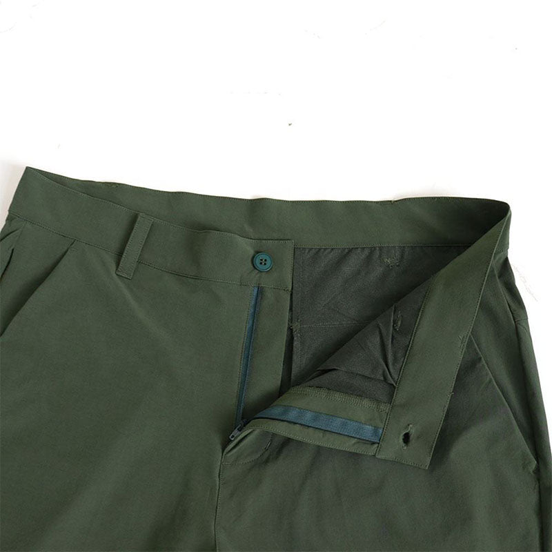 Custom Green Golf Shorts for Men – 160g Nylon-Spandex ODM