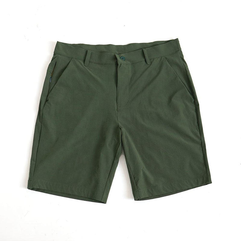 Custom Green Golf Shorts for Men – 160g Nylon-Spandex ODM