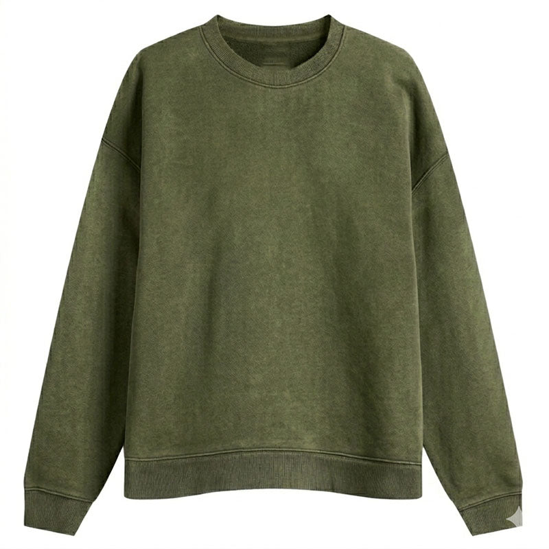 Custom Green Oversized Crewneck Sweatshirt for Women Wholesale
