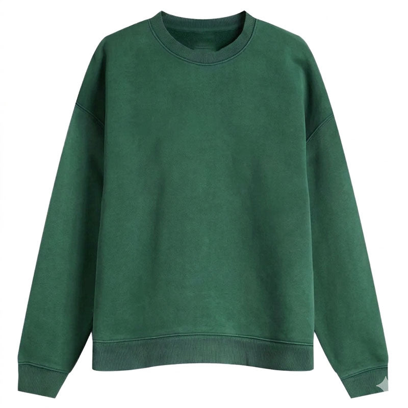 Custom Green Oversized Crewneck Sweatshirt for Women Wholesale