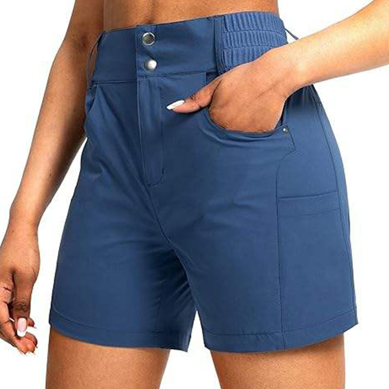 Custom Woman Golf Shorts – High-Waist Cargo OEM Style