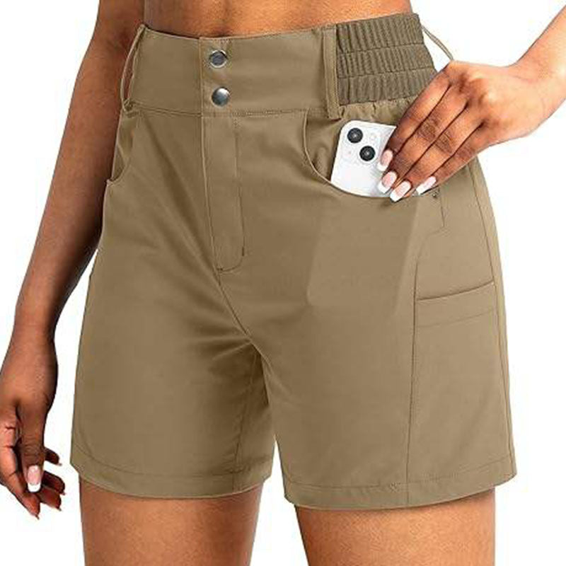 Custom Woman Golf Shorts – High-Waist Cargo OEM Style