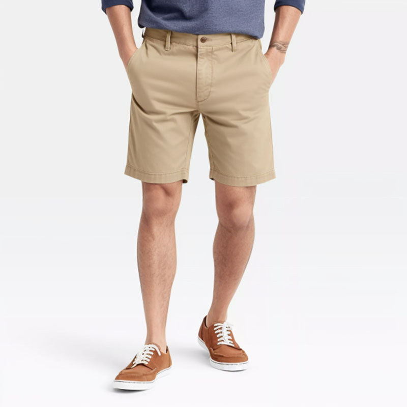 Custom Men’s Casual Golf Shorts – Quick-Dry Khaki OEM Style