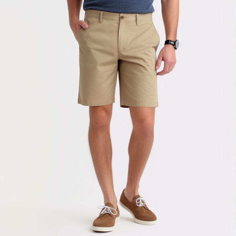 Custom Men’s Casual Golf Shorts – Quick-Dry Khaki OEM Style