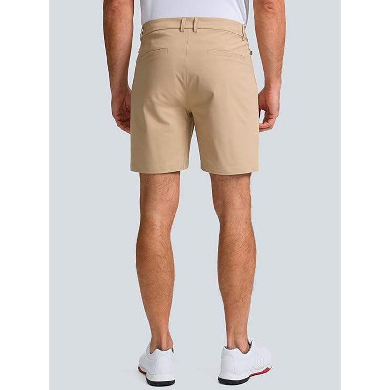 Custom Khaki Golf Shorts for Men – Nylon-Spandex ODM Style