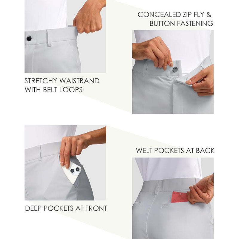 Custom Light Gray Women Golf Shorts – 240gsm OEM Style