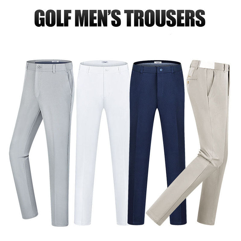 Custom Lightweight Golf Pants with Side-Elastic Waist for Men