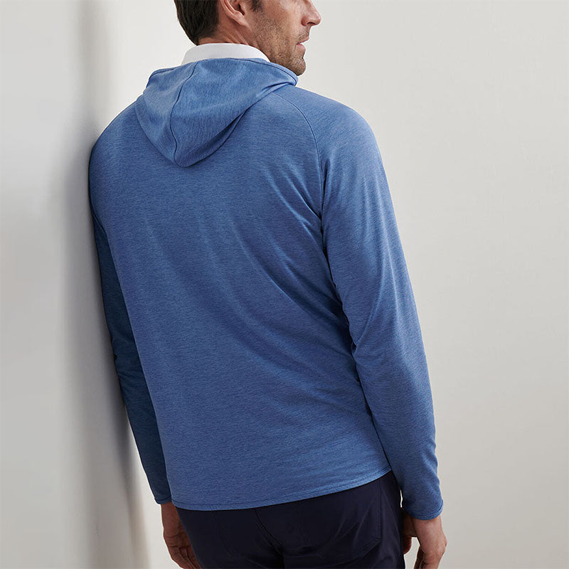 Custom Lightweight Men’s Golf Hoodie with Clean No-Drawcord Design