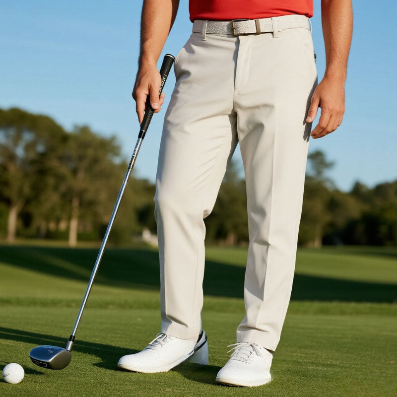 Custom Long Golf Pants with Full-Length Straight Fit for Men