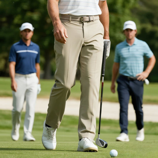 Custom Long Golf Pants with Full-Length Straight Fit for Men