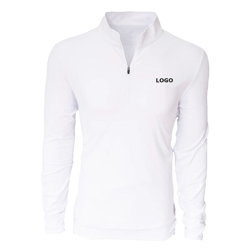 Custom Men’s 1/4 Zip Fleece Sweatshirt Regular Fit Pullover with Logo