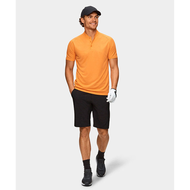 Custom Mens Black Golf Shorts in 240gsm Cotton Canvas