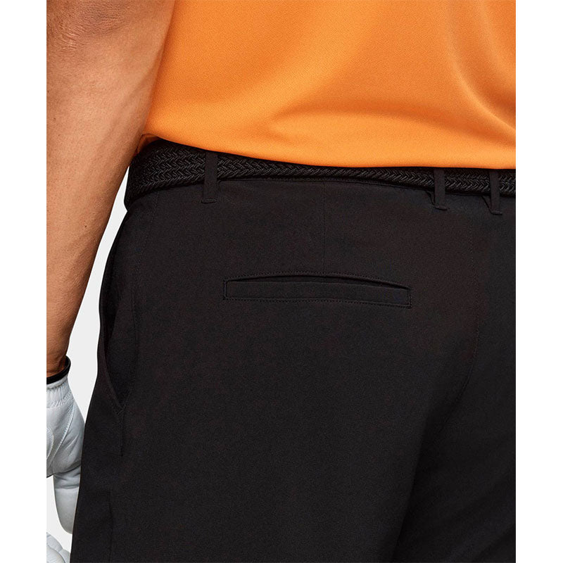 Custom Mens Black Golf Shorts in 240gsm Cotton Canvas