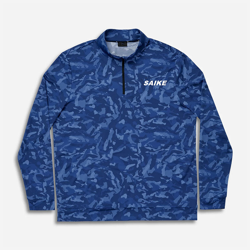 Custom Men’s Camo Golf 1/4 Zip Pullover | Quick-Dry OEM Manufacturer