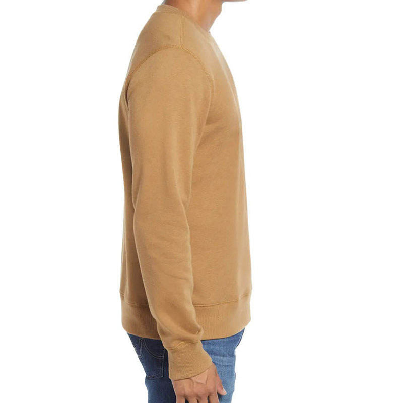 Custom Men's Crewneck Sweatshirt in Vintage Solid Cotton Blend