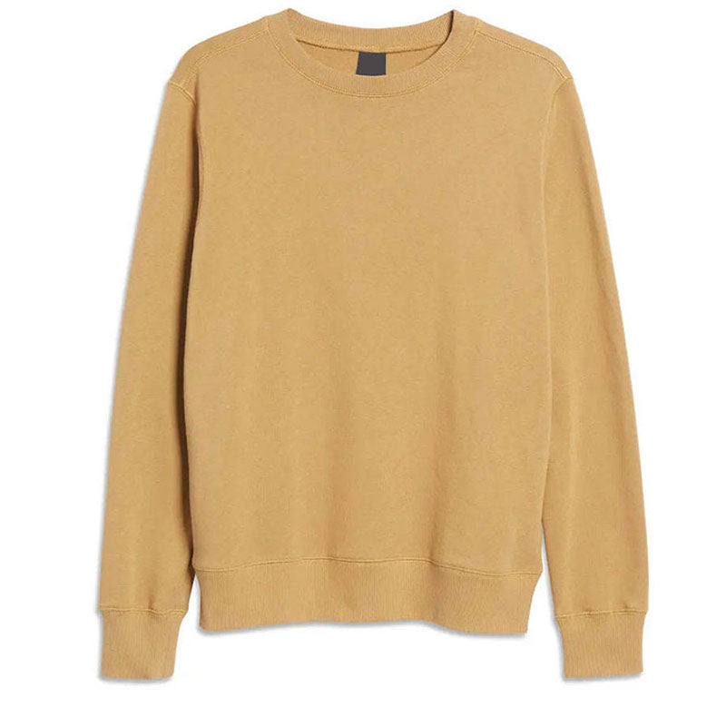 Custom Men's Crewneck Sweatshirt in Vintage Solid Cotton Blend