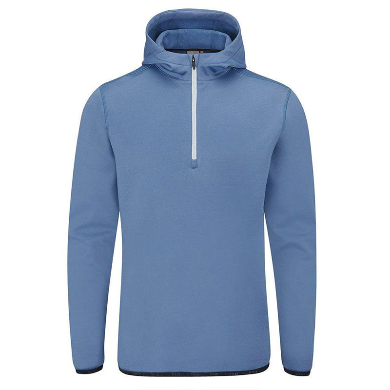 Custom Men’s Golf Hoodie with Contrast Printed Hood Lining