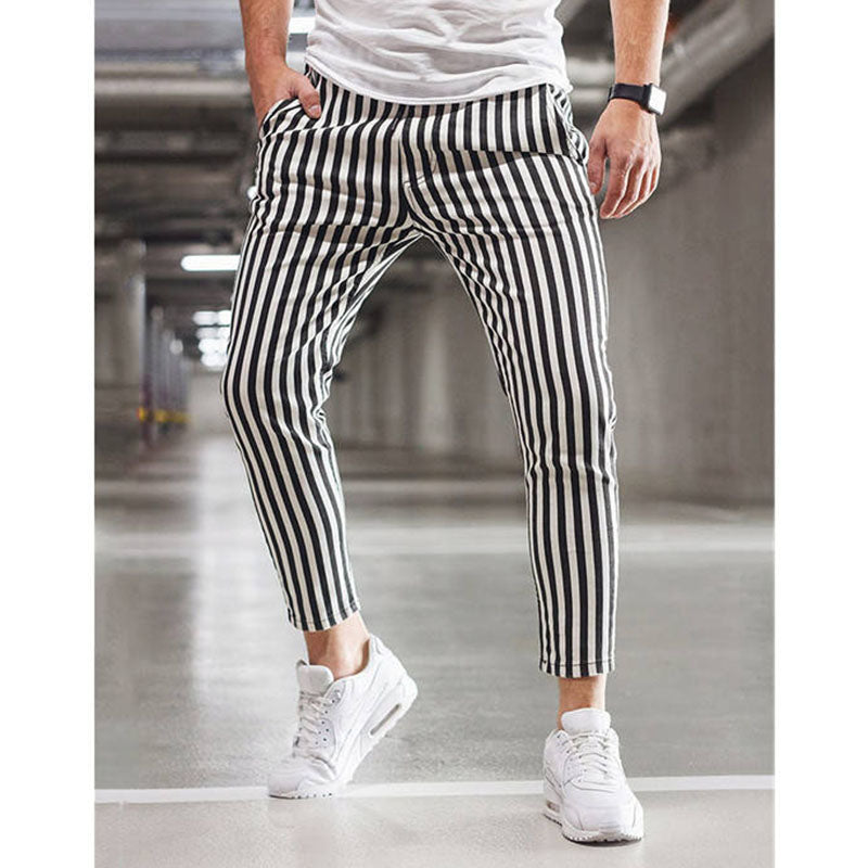 Custom Mens Plaid Golf Pants with Tapered Check-Print Design