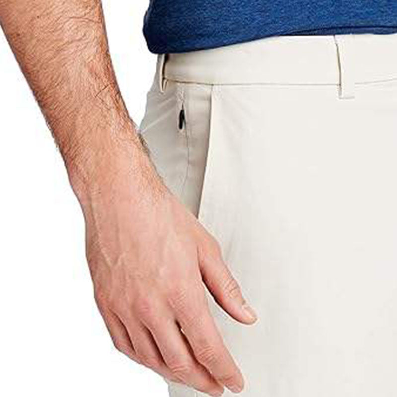 Custom Mens White Golf Pants with Midweight Cotton Stretch Fabric