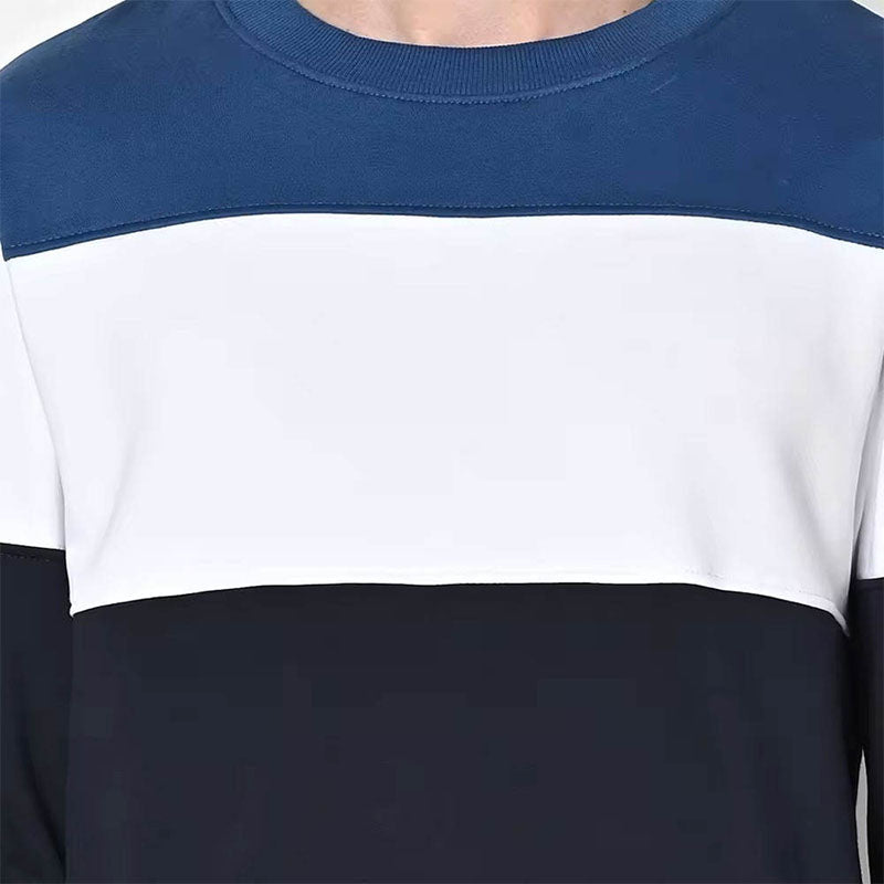 Custom Oversized Crewneck Sweatshirt in 330g Cotton Color Block Fleece