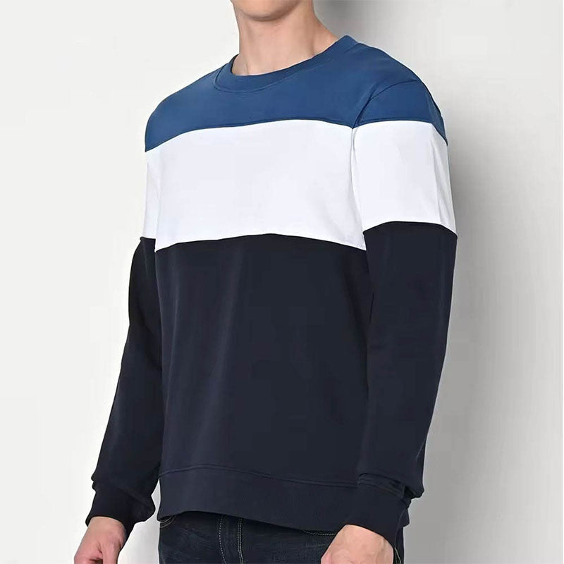 Custom Oversized Crewneck Sweatshirt in 330g Cotton Color Block Fleece