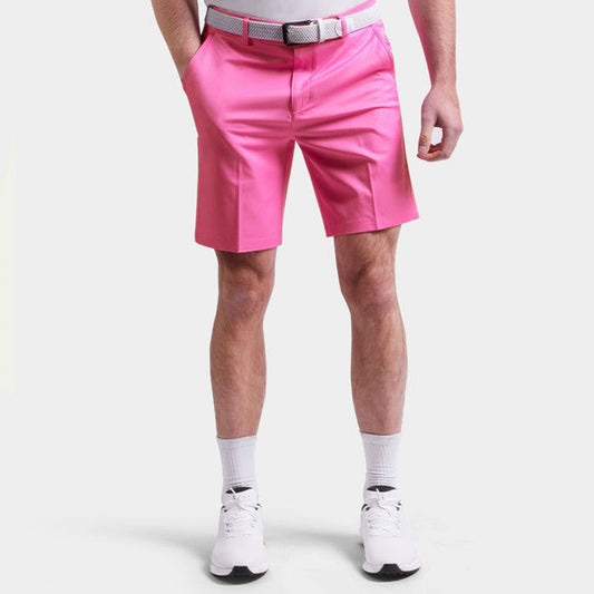 Custom Pink Golf Shorts in Lightweight Breathable Fabric