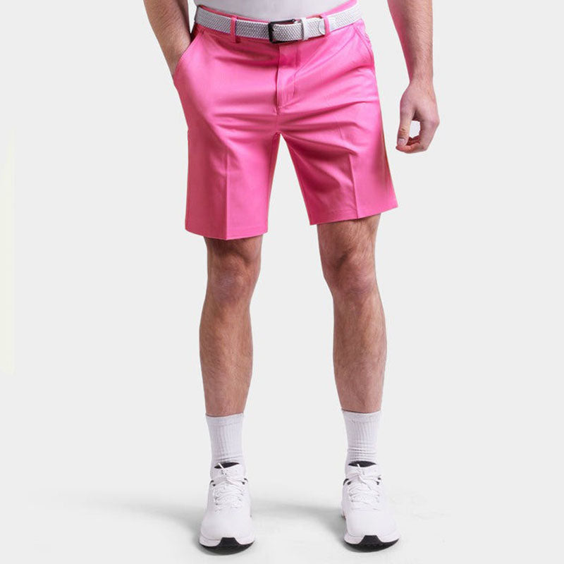 Custom Pink Golf Shorts in Lightweight Breathable Fabric
