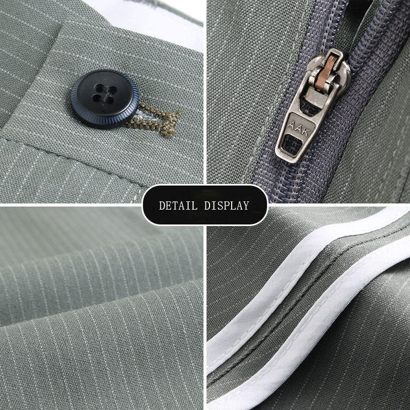 Custom Pleated Golf Pants with Yarn-Dyed Woven Fabric for Men