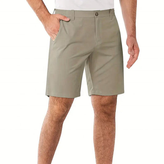 Custom Pleated Golf Shorts for Men – 180g Drawstring OEM