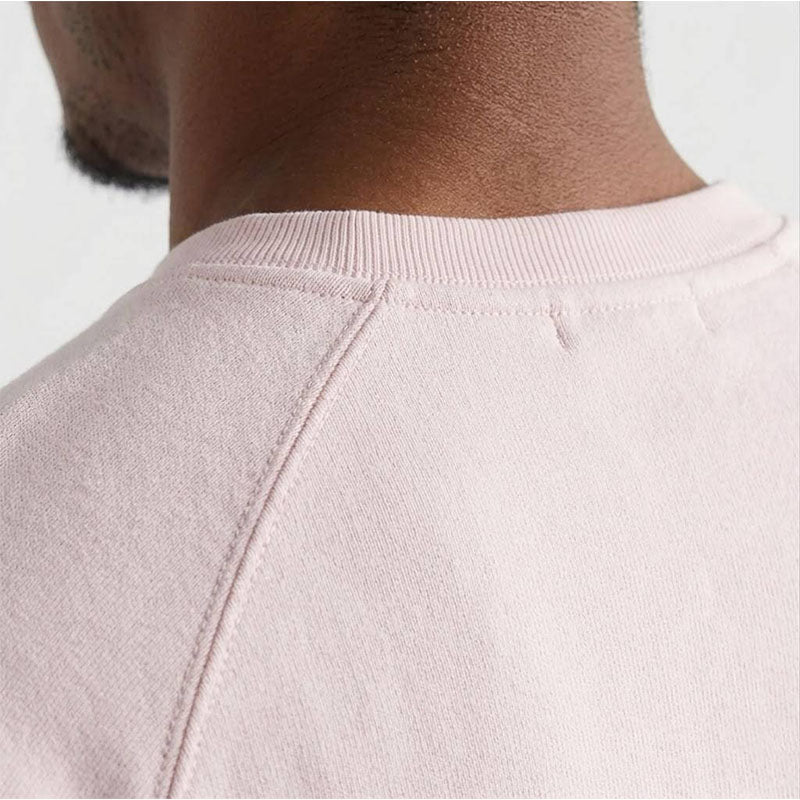 Custom Polo Crewneck in 320 GSM Cotton Fleece with V-Stitch Detail