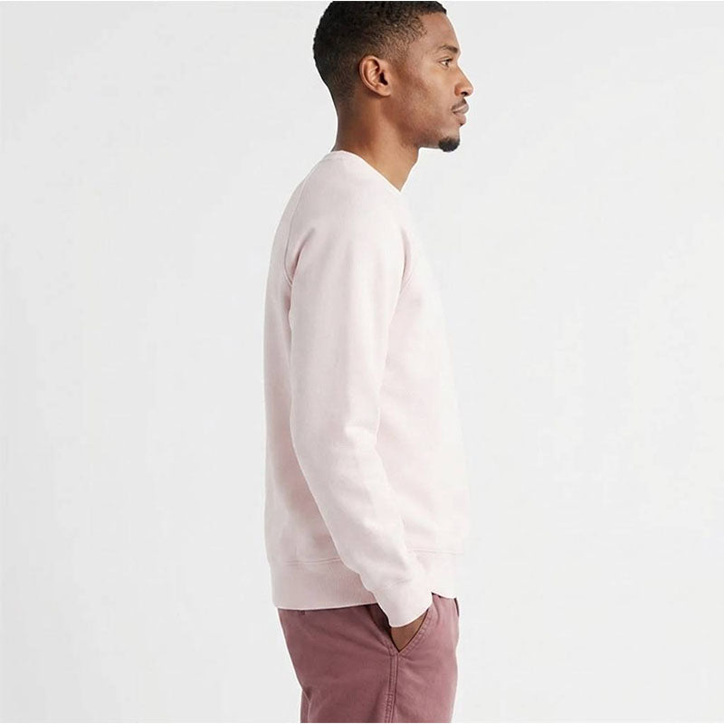 Custom Polo Crewneck in 320 GSM Cotton Fleece with V-Stitch Detail