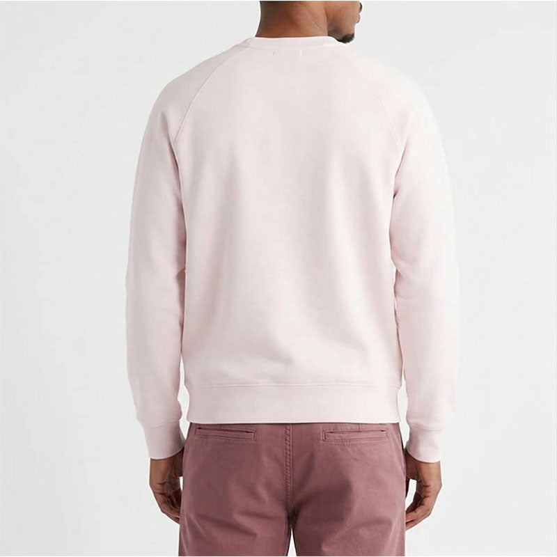 Custom Polo Crewneck in 320 GSM Cotton Fleece with V-Stitch Detail