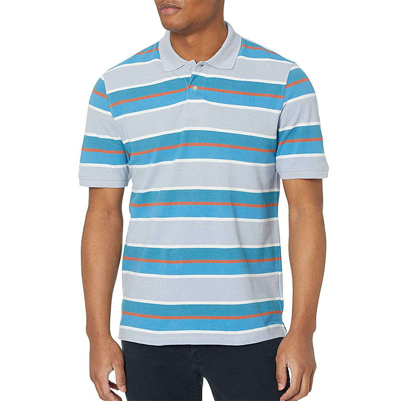 Custom Polo Golf Shirts in Sand Beige 220 GSM Quick-Dry Fabric