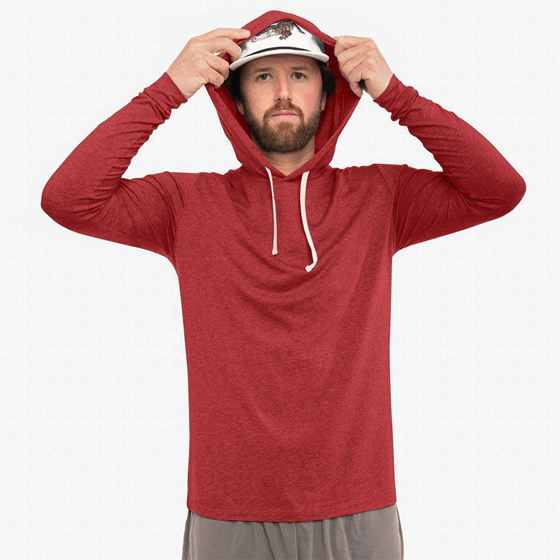 Custom Red Golf Hoodie | 180 GSM Heathered Pullover