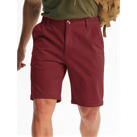 Custom Red Golf Shorts for Men – Soft Polyester OEM Style