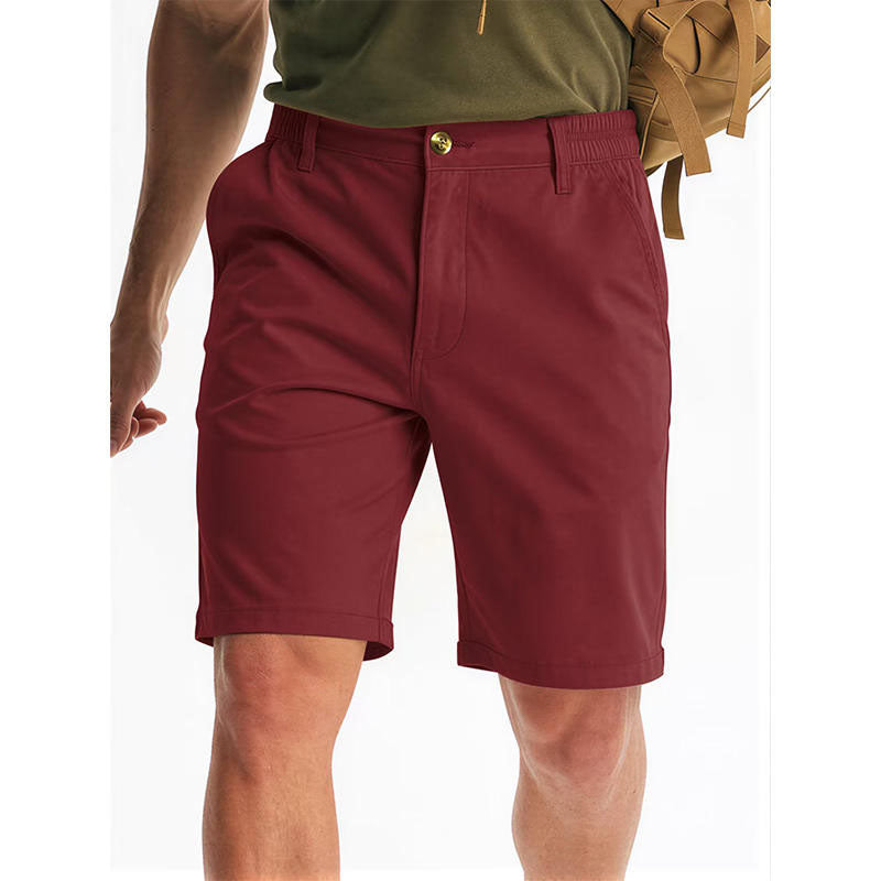 Custom Red Golf Shorts for Men – Soft Polyester OEM Style