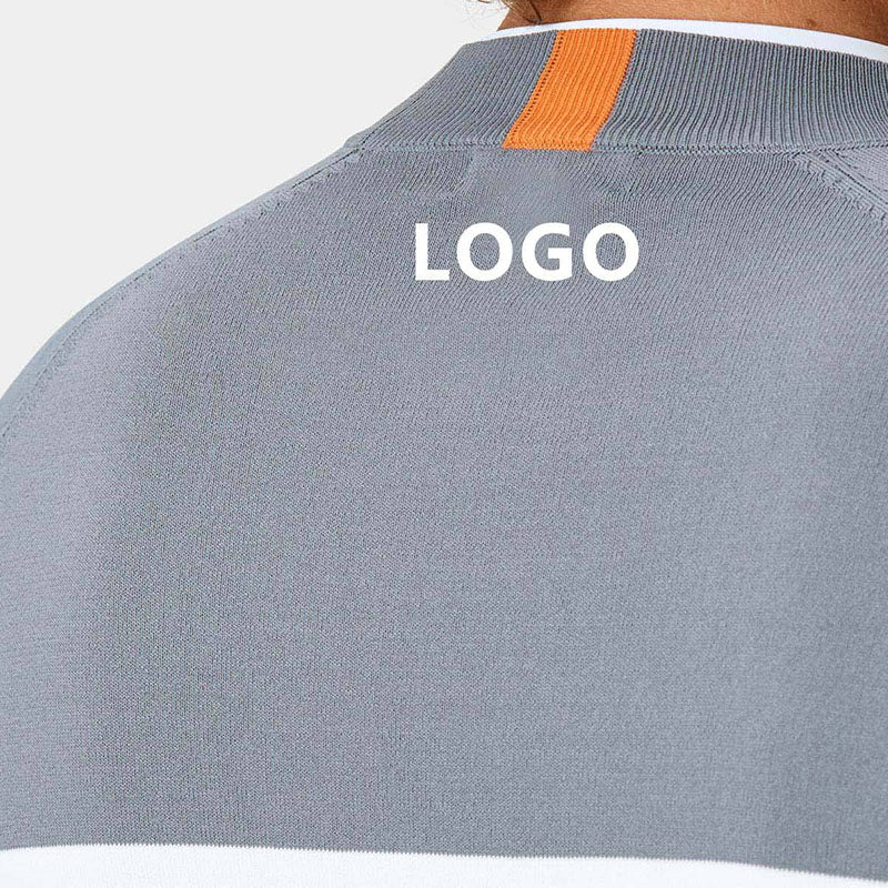 Custom Crewneck Pullover in Slim Fit 550g Jersey for OEM Golfwear