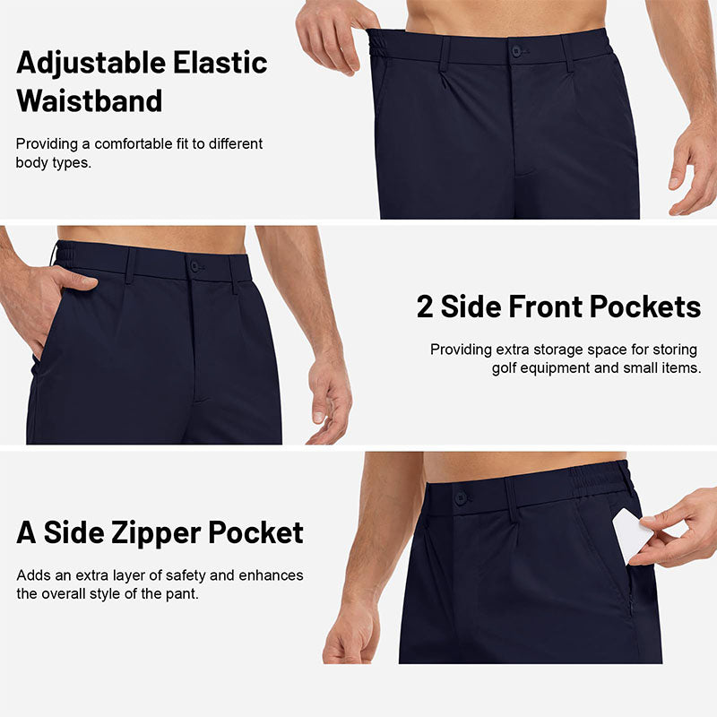 Custom Stretch Golf Pants for Men Lightweight Quick-Dry OEM