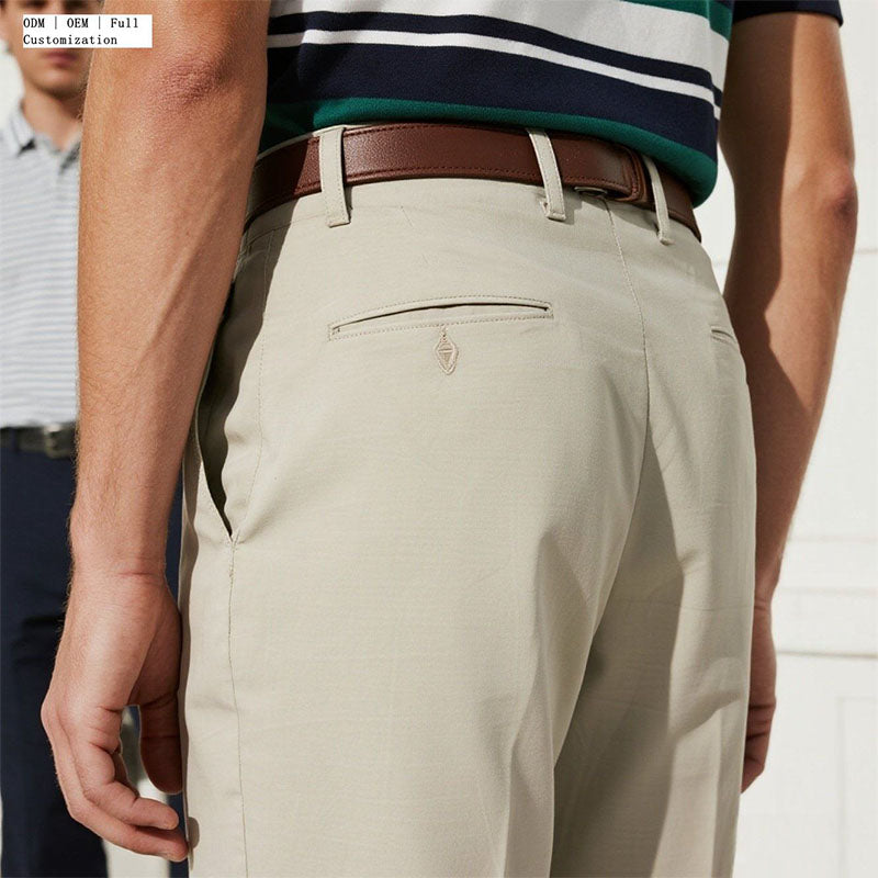 Custom Tapered Golf Pants for Men Printed Stretch OEM Factory