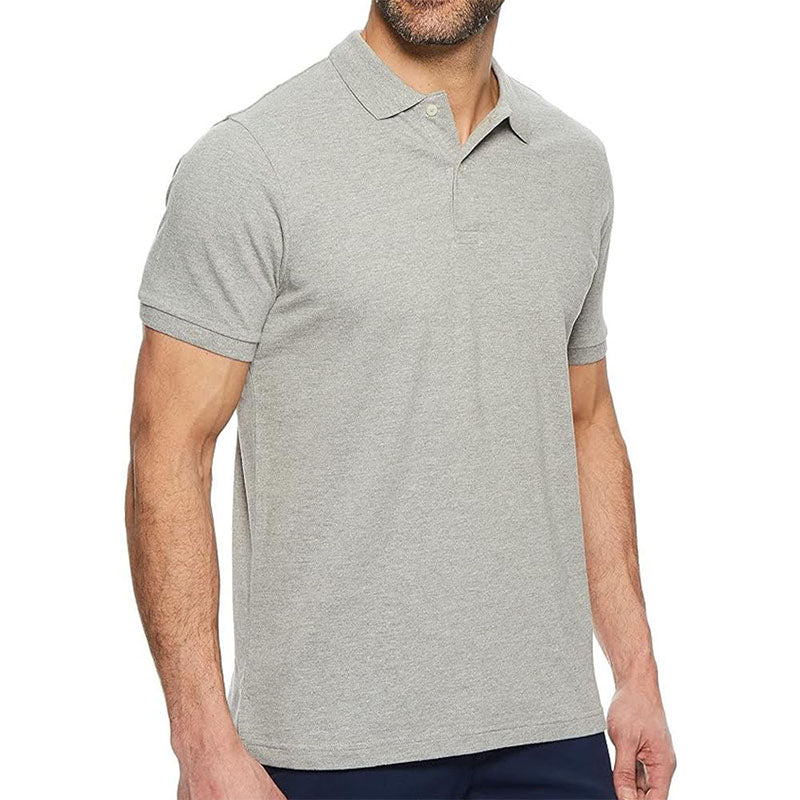 Custom White Golf Polo Mens in 220 GSM Cotton Blend