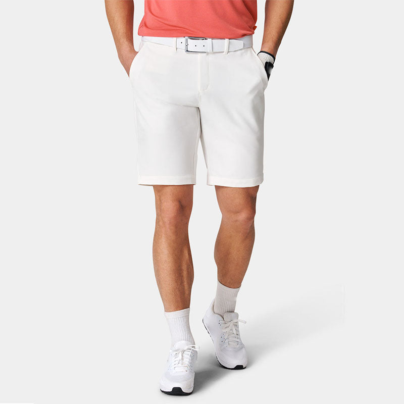 Custom White Men’s Bermuda Golf Shorts – OEM Quick-Dry Style