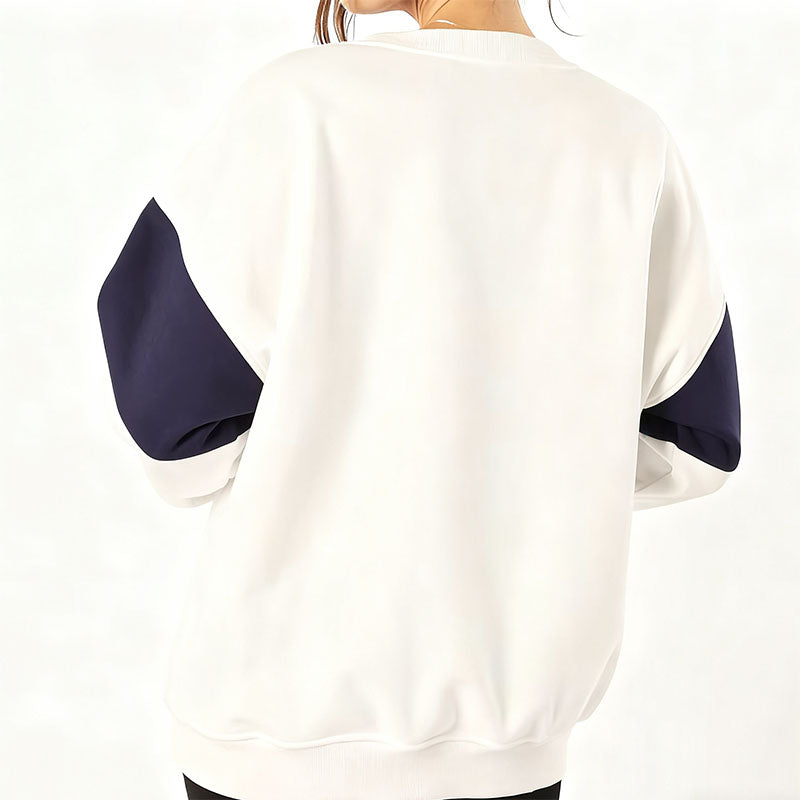 Custom Women’s Color Block Crewneck Sweatshirt for OEM Apparel