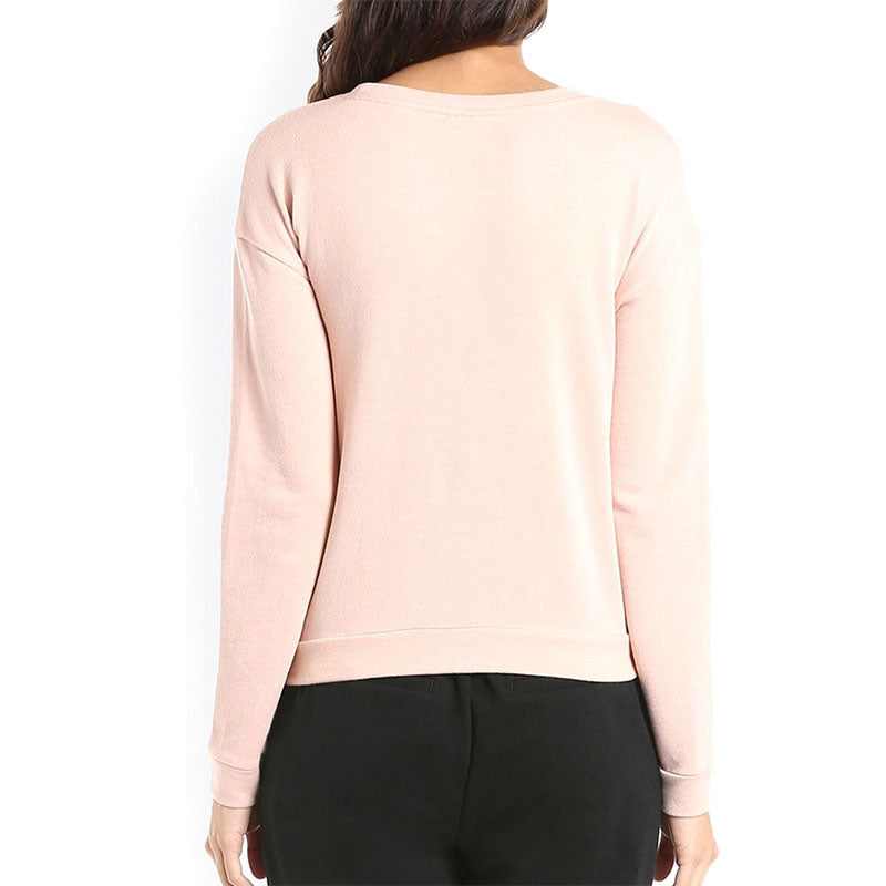 Custom Women's Crewneck Sweatshirts with Floral Embroidery